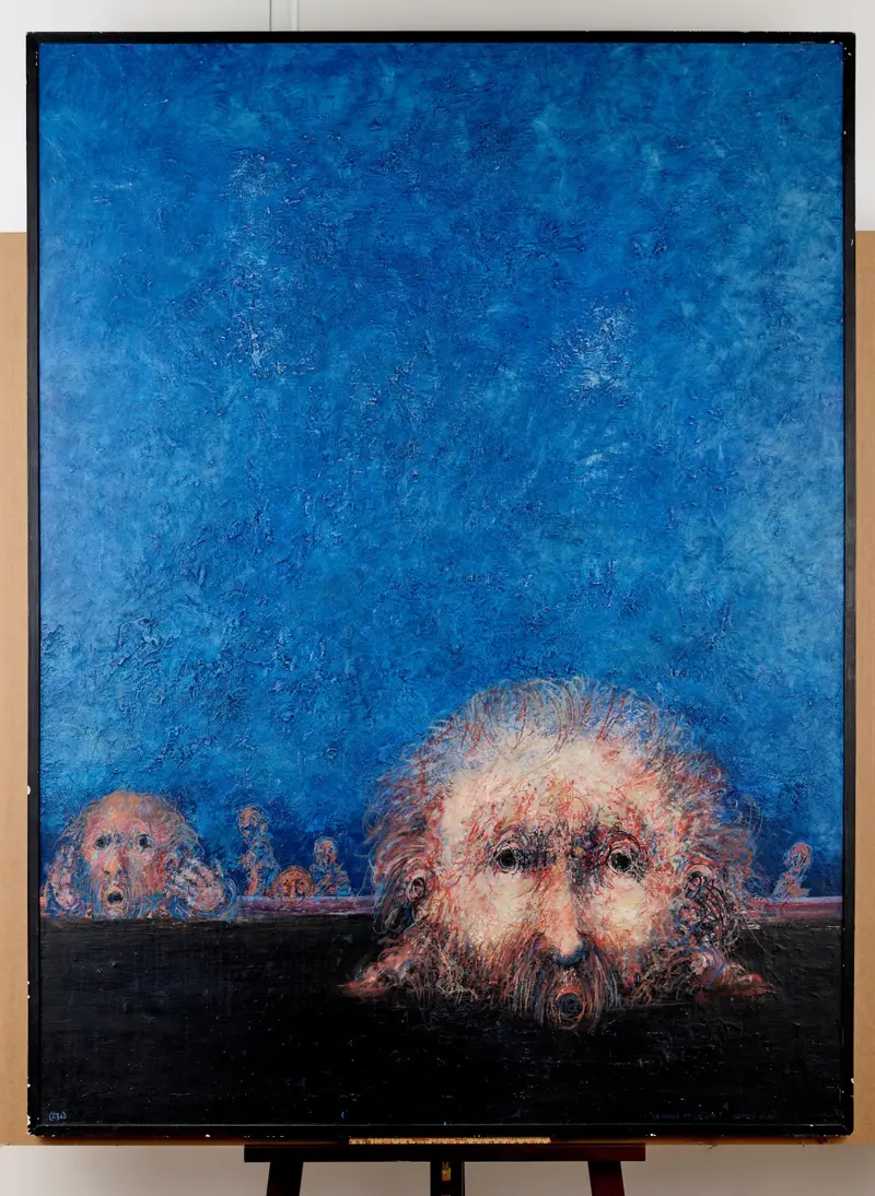 Gérard Eppelé – Blue painting